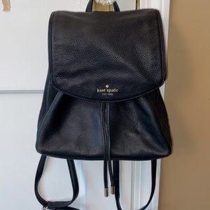 KATE SPADE mini leather flap string backpack